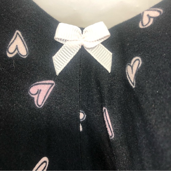 Catherine’s Intimates Pink Hearts Black Stretch Comfortable Bra Size 48DD - Picture 3 of 15